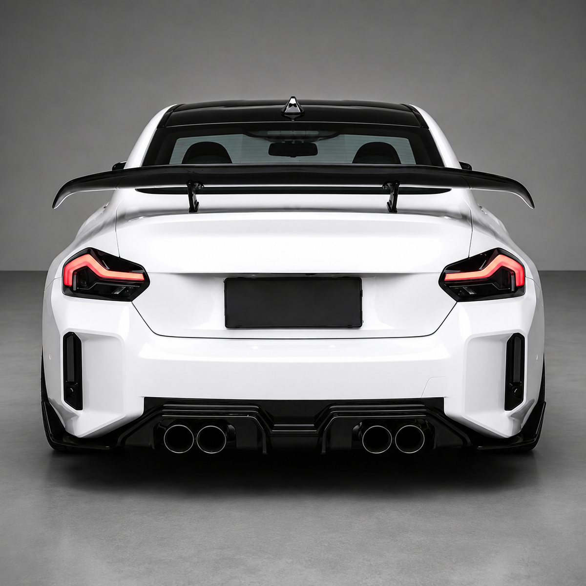 BMW G87 M2 G42 G80 G82 Dry Carbon Fiber Swan Neck Rear Wing Spoiler