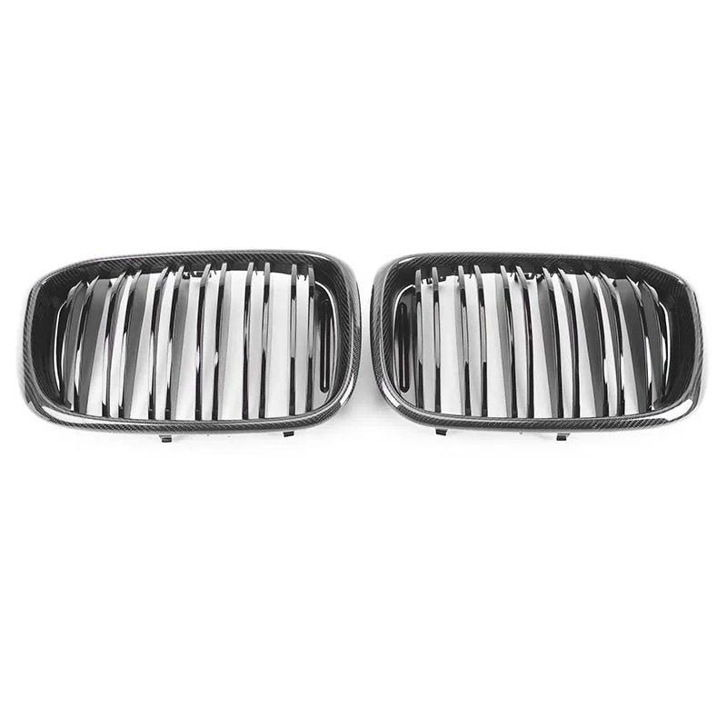 BMW G01 G02 X3 X4 Pre-LCI Dual Slat Dry Carbon Fiber Front Kidney Grilles