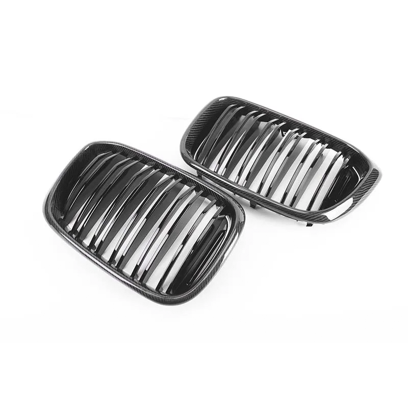 BMW G01 G02 X3 X4 Pre-LCI Dual Slat Dry Carbon Fiber Front Kidney Grilles