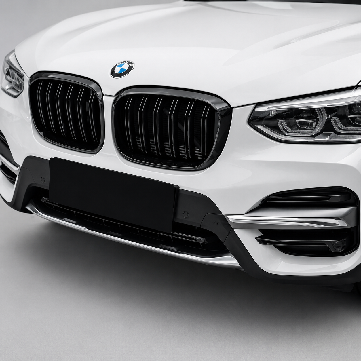 BMW G01 G02 X3 X4 Pre-LCI Dual Slat Dry Carbon Fiber Front Kidney Grilles