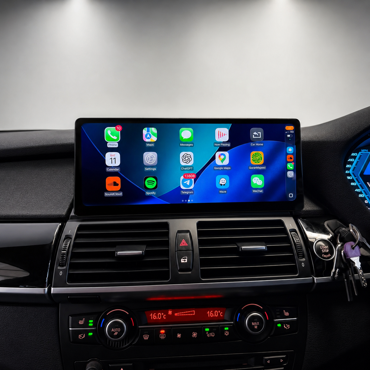 BMW X5 E70 / X6 E71 12.3" Apple CarPlay & Android Auto Touchscreen Display