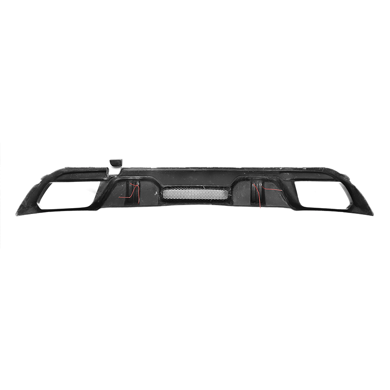 BMW X6M F96 Pre-LCI LD Style Dry Carbon Fiber Rear Bumper Diffuser with LED Light